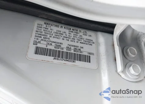 2017 Nissan Rogue Sport Sv z USA, uszkodzony, nr VIN JN1BJ1CP4HW020381